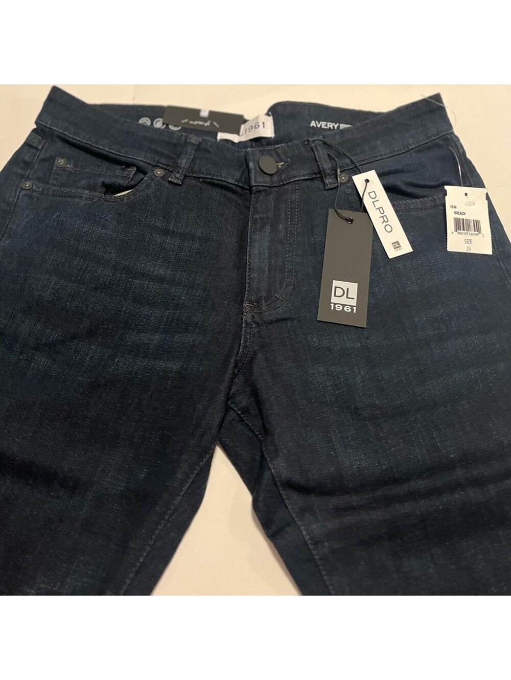 *NWT* DL1961 Avery Modern Straight Dark Blue Denim Jean - Picture 2 of 7